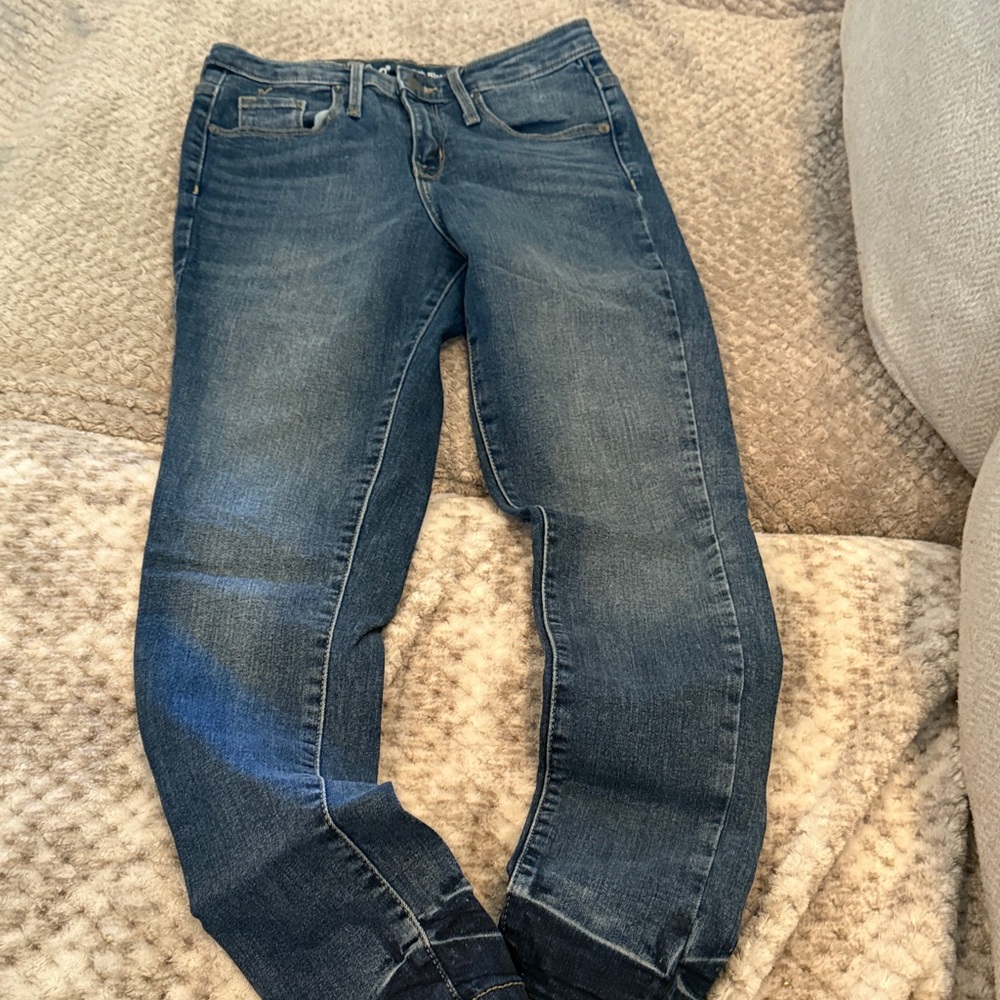 Mossimo Supply Co. Dark Blue Skinny Jeans
